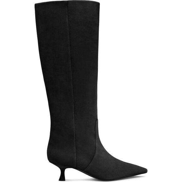 Stuart Weitzman $850 NAOMI 50 Woman’s Knee High Boots Size 9B NIB Black Suede - Picture 2 of 12